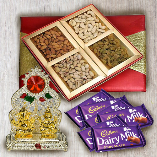 Send Classic Mixed Dry Fruits with Ganesh Mandap N Chocolates to Kerala ...