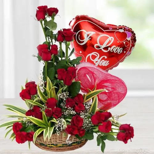 Buy Flower Balloon Ferrero Rocher Gift Box Candy Bouquet Online in India 