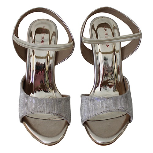 Buy KITTENS Silver Grey Girls Party Wear Fancy Velcro Closure Heel Sandal |  Shoppers Stop